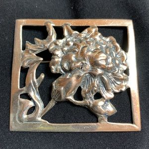 Sterling Chrysanthemum Pin